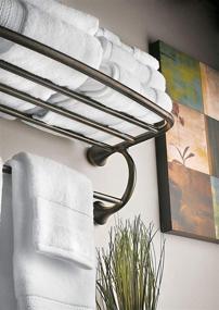 img 2 attached to 🛁 Moen YB2894BN Eva Collection: Stylish 26-Inch Wide Hotel-Style Brushed Nickel Towel Shelf for Your Bathroom