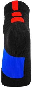 img 1 attached to 🧦 Cushioned Anti-Blister Ankle Compression Basketball Socks for Men by Toes&Feet