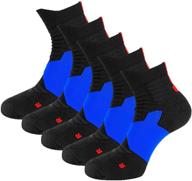 🧦 cushioned anti-blister ankle compression basketball socks for men by toes&feet логотип