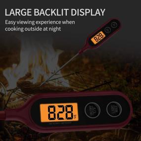 img 2 attached to 🌡️ Instant Read Digital Meat Thermometer for BBQ/Grilling/Oven - Candy & Food Kitchen Thermometer