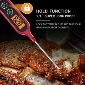 img 1 attached to 🌡️ Instant Read Digital Meat Thermometer for BBQ/Grilling/Oven - Candy & Food Kitchen Thermometer