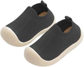 img 4 attached to 👟 DEBAIJIA Toddler Shoes: Non-Slip, Breathable Slip-on Sneakers for first-walking 1-5T babies