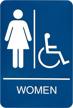 headline sign 8359 ada wheelchair accessible women&#39 logo