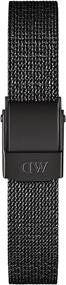 img 1 attached to Часы Daniel Wellington Quadro Ashfield с матовым черным металлическим браслетом - 20x26 мм