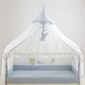 img 3 attached to 🦟 Blue Xiaobaxi Mosquito Net for Baby Kids Infant Toddler Beds Canopy - Hanging Crib Netting Play Tent