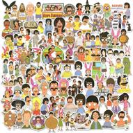 🍔 bobs burgers stickers pack - 100pcs funny tv show cartoon decals for macbook, laptop, bottle, luggage & more! logo