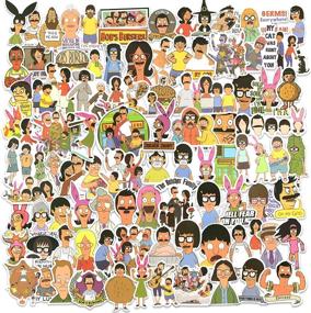 img 4 attached to 🍔 Bobs Burgers Stickers Pack - 100PCS Funny TV Show Cartoon Decals for MacBook, Laptop, Bottle, Luggage & More!