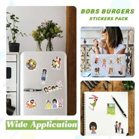 img 2 attached to 🍔 Bobs Burgers Stickers Pack - 100PCS Funny TV Show Cartoon Decals for MacBook, Laptop, Bottle, Luggage & More!