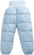 elastic windproof lightweight warm snow pants for happy cherry baby boys and girls logo