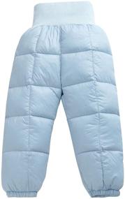 img 4 attached to Elastic Windproof Lightweight Warm Snow Pants for Happy Cherry Baby Boys and Girls