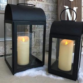 img 3 attached to 🕯️ Homemory 3x7 Outdoor Waterproof Flameless Candles - Timers & Remote Control - Battery Operated LED Plastic Candles - Ivory (Set of 3)