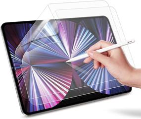 img 4 attached to ESR Paper-Feel Screen Protector for iPad Pro 11 (2021/2020/2018) & iPad Air 4 - 10.9 inch, 2-Pack | Write & Draw with a Paper-like Experience | Supports Pencil/Pencil 2 | Not Glass