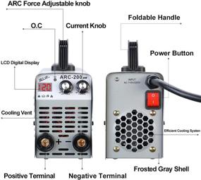 img 1 attached to 🔥 Welder Arc Welder 110V 220V Dual Voltage 120Amp MMA Stick Welding Machine IGBT Inverter Portable Lightweight DC Welder LCD Display for Beginners with Electrode Holder Clamps