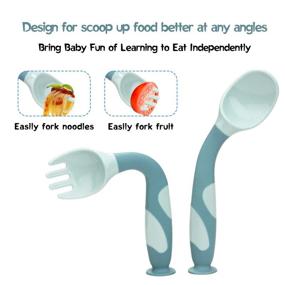 img 2 attached to Bendable Learning Kids' Utensils - Home Store for Children's Training