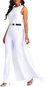 img 3 attached to VERWIN Women's High Waist Patchwork Embellished Jumpsuit - Clothing for Better SEO