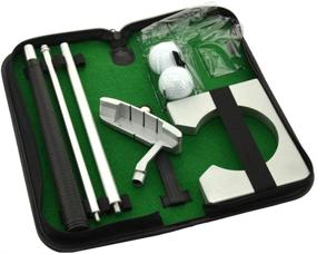 img 3 attached to 🏌️ Neon Executive Gift: Ultimate Portable Golf Putter Set for Indoor Putting Practice on the Go