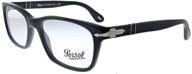 👓 po3012v eyeglasses for men by persol in black logo