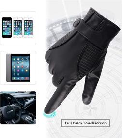img 2 attached to 🧤 Experience Unmatched Comfort: FIORETTO Driving Motorcycle Touchscreen Cashmere