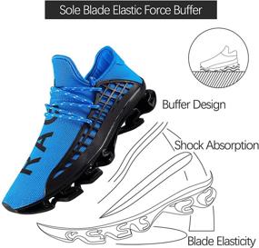 img 2 attached to DUORO Sneakers Breathable Athletic Lightweight Men's Shoes for Athletic