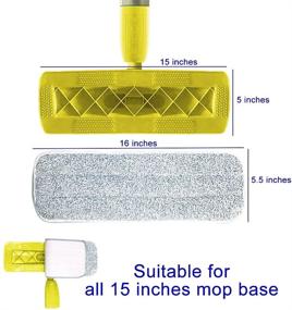 img 3 attached to Microfiber Replacement Cleaning Reusable Compatible Household Supplies and Cleaning Tools