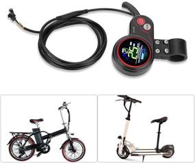 img 1 attached to 🚲 Enhanced Motor Brushless Controller: Rainproof LCD Display Control Panel with Shift Switch for Electric Bikes