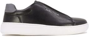 img 3 attached to Nautica Spindrift Elastic Classic Sneaker Black 8: Stylish and Comfortable Footwear for Every Occasion!