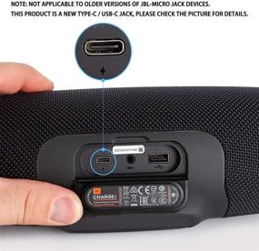img 3 attached to 🔌 Type C USB Fast Charger Cable for JBL Charge 4, Pulse 4, Flip 5 - Power Supply Cord for Wireless Bluetooth Speakers, Headphones, and Earphones
