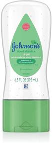 img 4 attached to 👶 Hypoallergenic Baby Skin Care: Johnson's Baby Oil Gel with Aloe Vera & Vitamin E, 6.5 fl. oz