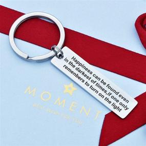 img 2 attached to 🔑 Sentimental Keychain: Perfect Best Friend Birthday Gift for Son and Daughter from Dad or Mom