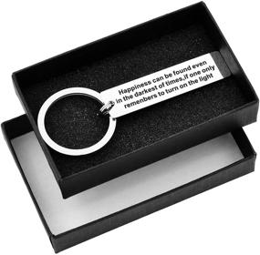 img 1 attached to 🔑 Sentimental Keychain: Perfect Best Friend Birthday Gift for Son and Daughter from Dad or Mom