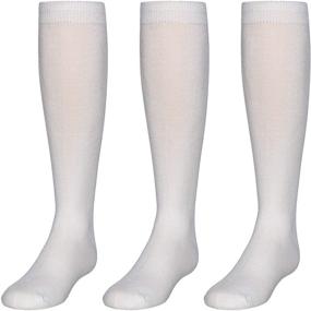 img 3 attached to 🧦 Pack of 3 Classic Knee-High Socks for Girls - Trimfit