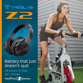 img 1 attached to 🎧 TREBLAB Z2 - Наушники Bluetooth на ушах: 35H аккумулятор, шумоподавление, микрофон, беспроводные для работы, путешествий, ТВ, ПК