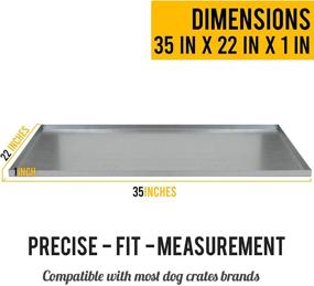 img 1 attached to 🛢️ KOPEKS Galvanized Metal Tray - Heavy Duty, Rust & Crack Proof - Ideal for Pet Crates, Grease Trap, and More