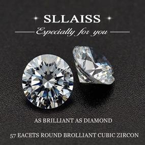 img 2 attached to Sllaiss Sterling Swarovski Solitaire Round Cut