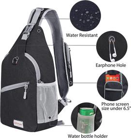 img 1 attached to Resistant Backpack Lightweight Crossbody Travel Backpacks and Casual Daypacks