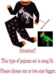 img 3 attached to 🏠 100% Cotton Long Sleeve Pajama Sets for Little Boys with a Homely Vibe