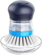 mr.siga soap dispensing palm brush storage set for pot pan sink cleaning - kitchen brush with holder, 1 set logo