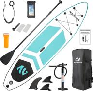 🏄 advenor 11&#39;x33 x6 extra wide inflatable stand up paddle board set - includes adjustable paddle, backpack, waterproof bag, leash, hand pump, and repair kit logo