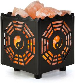 img 4 attached to 🔮 Himalayan Pink Salt Lamp: Stylish Basket Design with Dimmer Cord Bulb