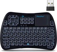 🔍 ipazzport backlit mini keyboard with touchpad, bluetooth and 2.4ghz wireless connectivity, rechargeable battery, ir learning remote control, ideal for google/android tv box, raspberry pi, smart tv - kp-61sm logo