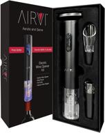 🍷 airvi electric wine opener set with gift box - professional wine accessories: automatic corkscrew, aerator, foil cutter, wine stopper логотип