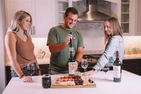 img 2 attached to 🍷 AirVi Electric Wine Opener Set with Gift Box - Professional Wine Accessories: Automatic Corkscrew, Aerator, Foil Cutter, Wine Stopper