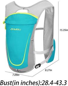 img 2 attached to 🎒 ANMEILU Hydration Backpack Vest: Ideal Cycling, Hiking, and Running Gear for Women, Small Waterproof Lightweight Design (No Water Bladder Included)