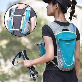 img 3 attached to 🎒 ANMEILU Hydration Backpack Vest: Ideal Cycling, Hiking, and Running Gear for Women, Small Waterproof Lightweight Design (No Water Bladder Included)