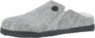 birkenstock zermatt kid's wool shearling slippers logo