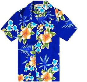 img 2 attached to Hawaiian Hibiscus Cabana Boys' Shirt and Shorts Set