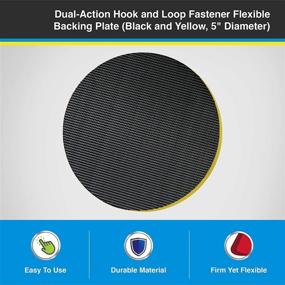 img 3 attached to Enhanced Performance: Lake Country 5 Inch Dual-Action Backing Plate with Hook-and-Loop Fastener and Inner Steel Construction