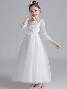 img 3 attached to 👰 Бесплечное белое платье "Принцесса" для свадьбы девочек Mallimoda