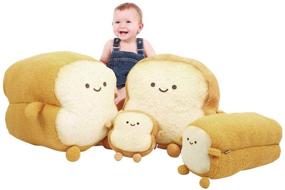 img 4 attached to 🍕 Sliced Expression Cushion Stuffed Kids' Home Store by DENTRUN