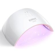 💅 uv led nail lamp, sunuv gel uv light nail dryer with sensor for efficient curing of gel nail polish, 2 timers – sun9c pink logo